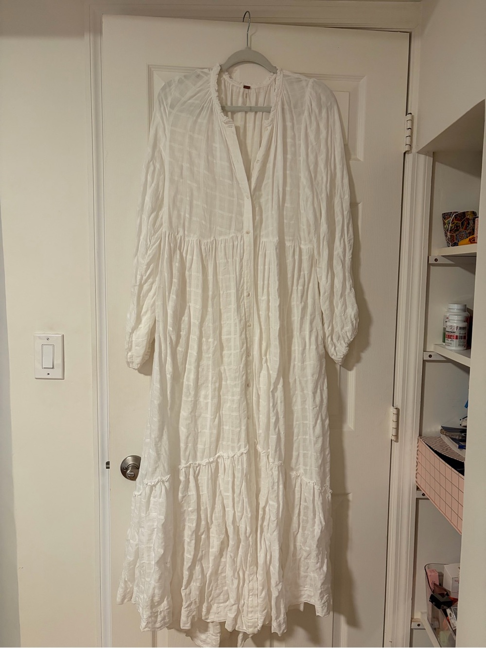 Free People White Gauze Maxi Dress - Picture 3 of 7